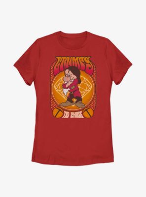 Disney Snow Whte & The Seven Dwarfs Grumpy Retro Womens T-Shirt