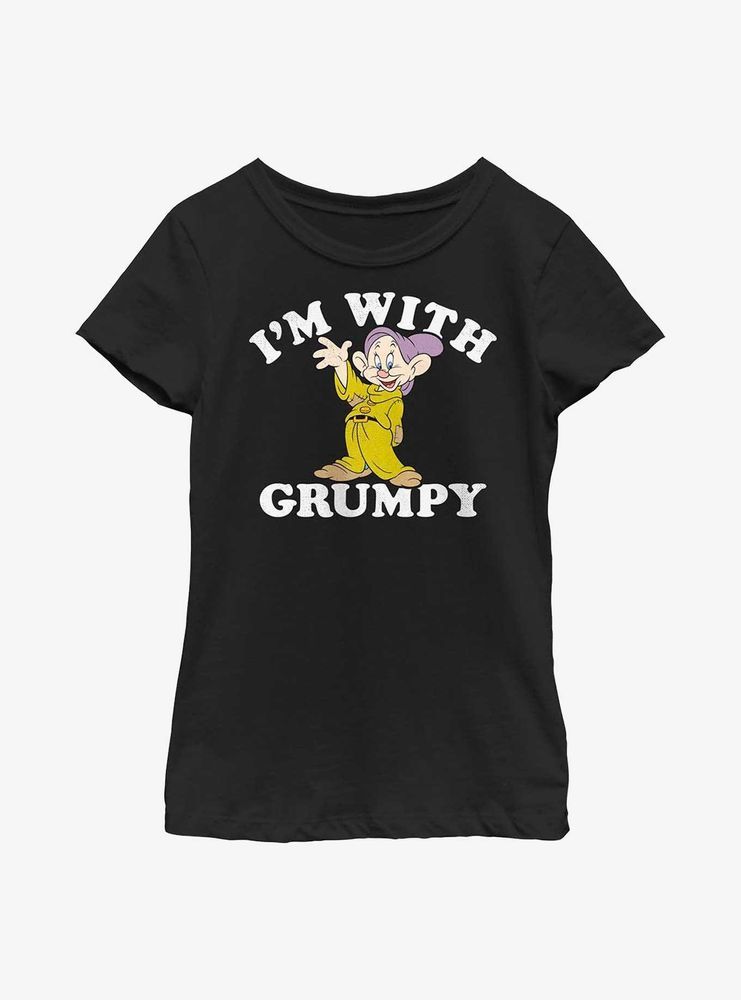 Disney Snow White & The Seven Dwarfs With Grumpy Youth Girls T-Shirt