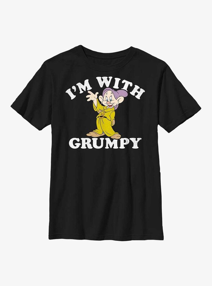 Disney Snow White & The Seven Dwarfs With Grumpy Youth T-Shirt