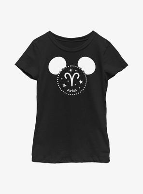 Disney Mickey Mouse Aries Ears Youth Girls T-Shirt