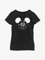 Disney Mickey Mouse Cancer Ears Youth Girls T-Shirt