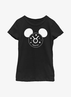 Disney Mickey Mouse Taurus Ears Youth Girls T-Shirt