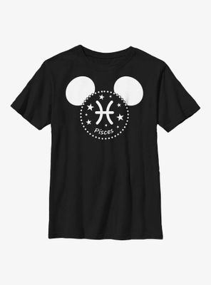 Disney Mickey Mouse Pisces Ears Youth T-Shirt