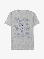 Cuphead: The Delicious Last Course Mugman Sketch T-Shirt