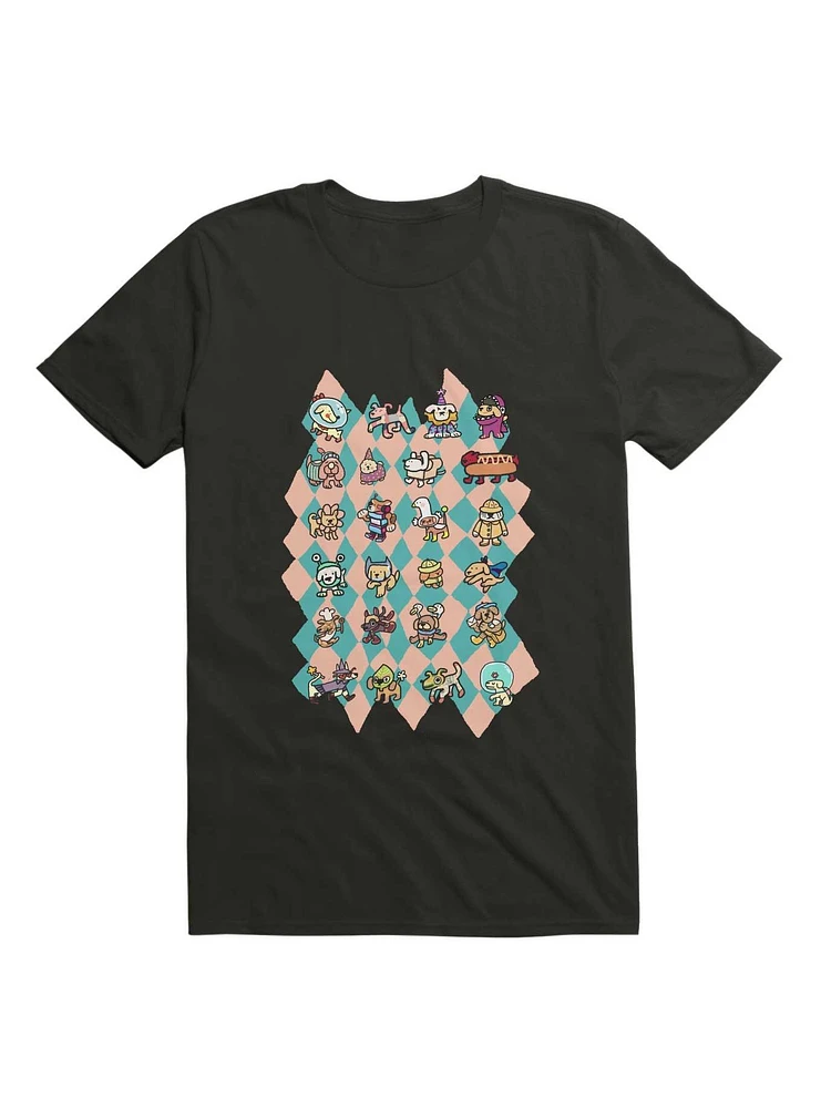 Kawaii All Dogs Wearing Costumes T-Shirt