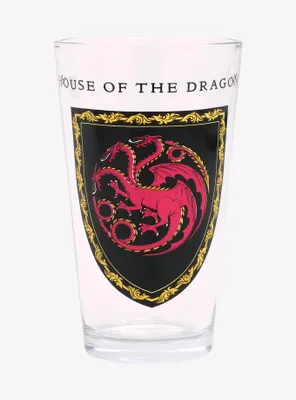 Game of Thrones House of the Dragon Crest Pint Glass