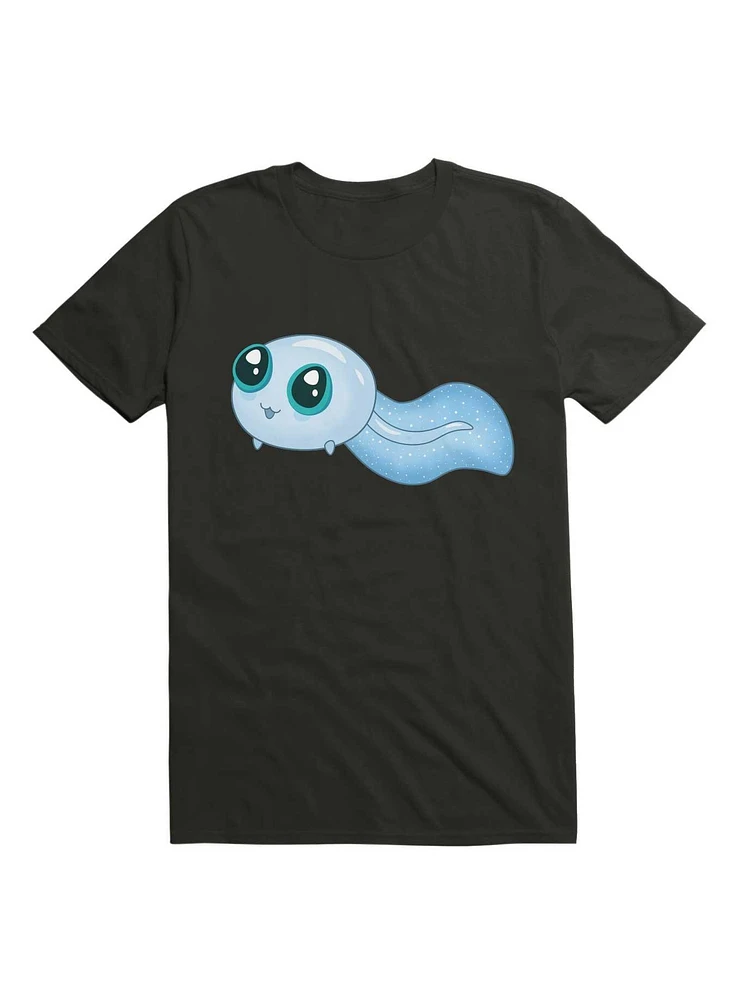 Kawaii Cute Blue Tadpole Swimming T-Shirt