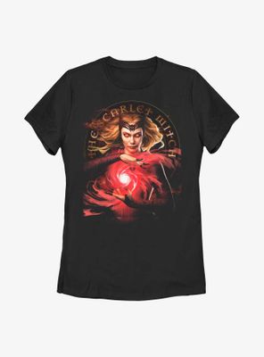Marvel Doctor Strange The Multiverse Of Madness Scarlet Witch Dark Side Womens T-Shirt