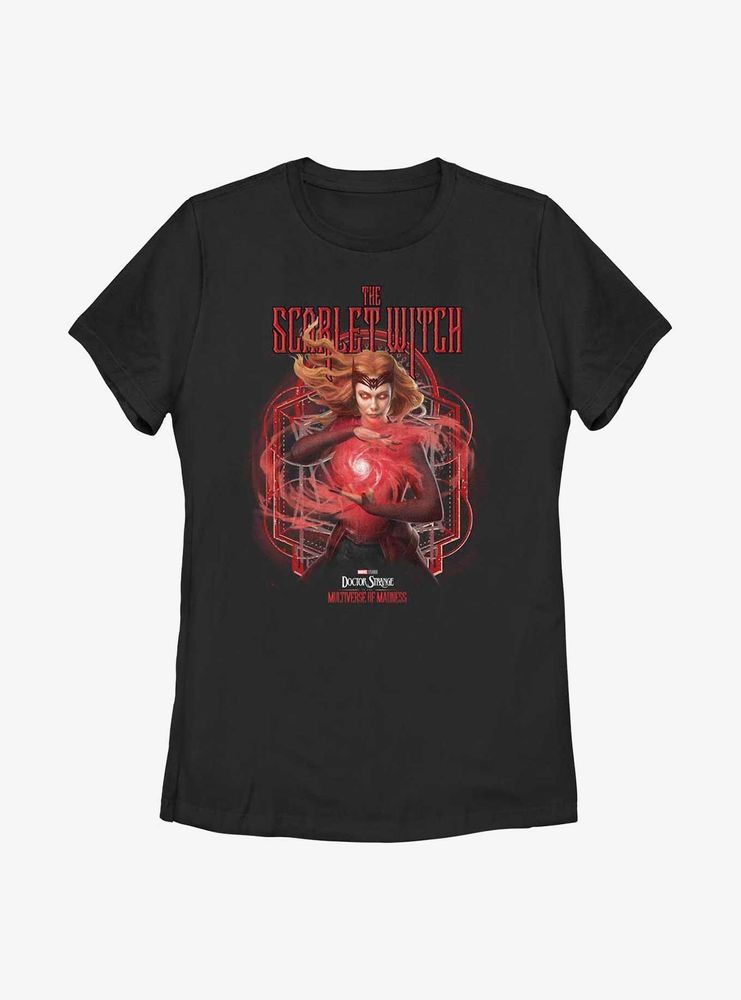 Marvel Doctor Strange The Multiverse Of Madness Darkhold Scarlet Witch Womens T-Shirt