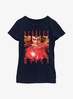 Marvel Doctor Strange The Multiverse Of Madness Scarlet Witch Book Damned Youth Girls T-Shirt