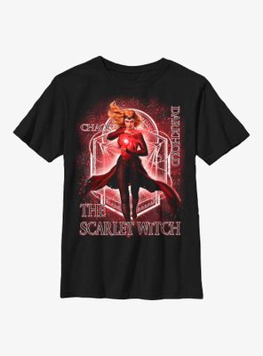 Marvel Doctor Strange The Multiverse Of Madness Scarlet Witch Chaos Youth T-Shirt