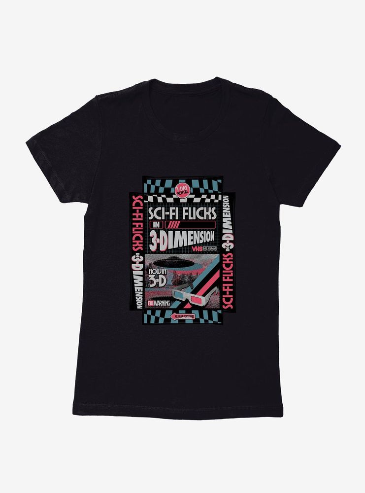 Retro 3-D Womens T-Shirt