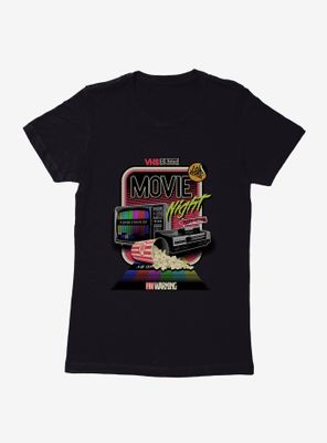 Retro Movie Night Womens T-Shirt