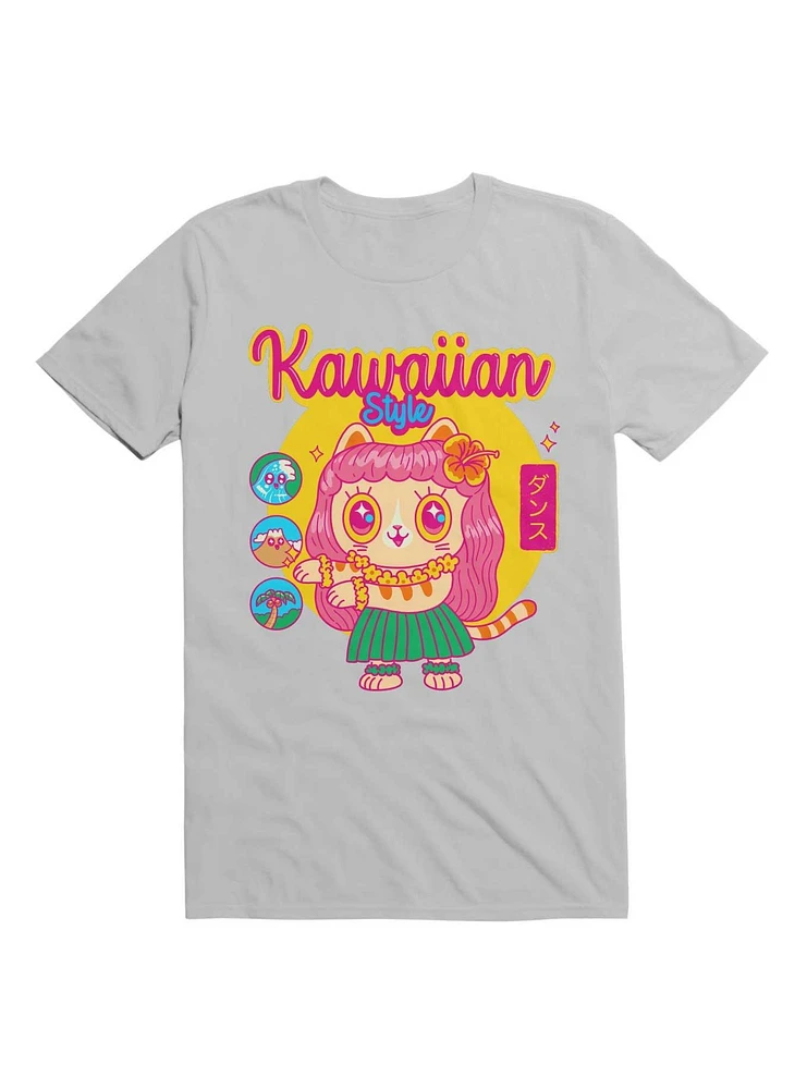 Kawaii Kawaiian Cat Style T-Shirt