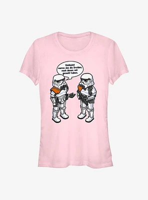 Star Wars Looking For Droids German Girls T-Shirt