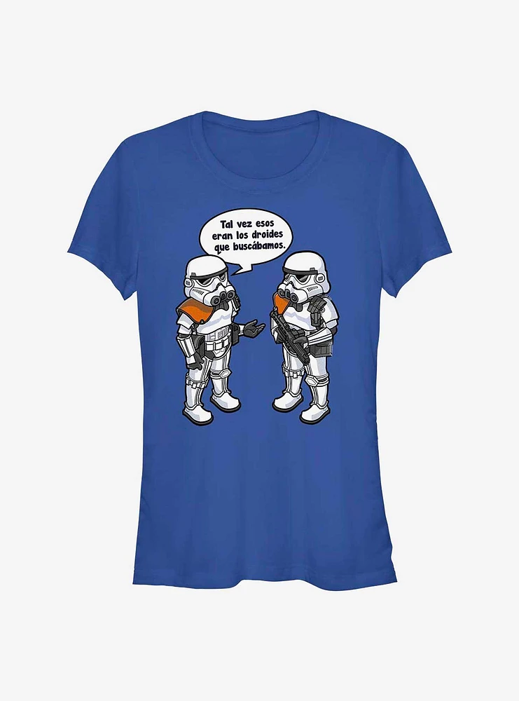 Star Wars Looking For Droids Spanish Girls T-Shirt