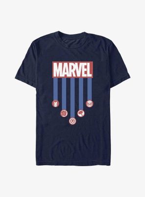 Marvel Americana Stripes T-Shirt