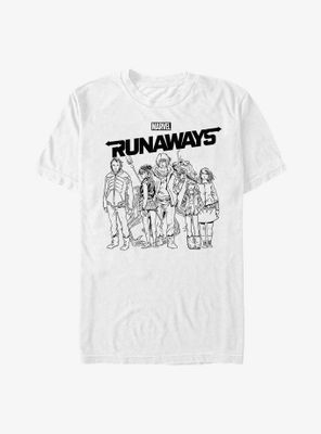 Marvel The Runaways Sketched T-Shirt