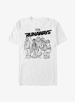 Marvel The Runaways Sketched T-Shirt