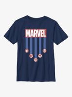 Marvel Americana Stripes Youth T-Shirt