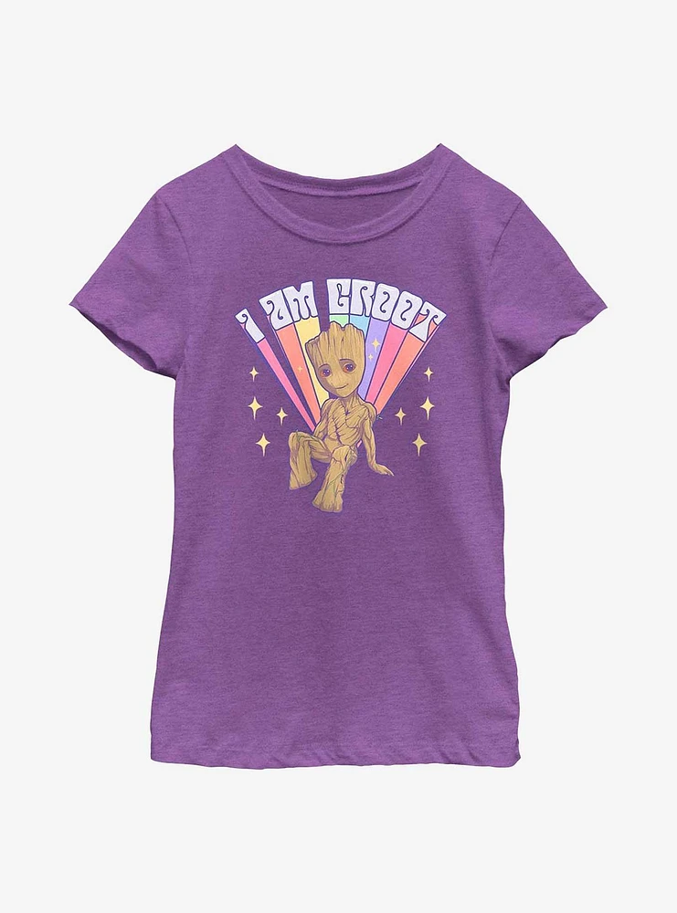 Marvel Guardians Of The Galaxy Prideful Groot Youth Girls T-Shirt