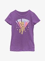 Marvel Guardians Of The Galaxy Prideful Groot Youth Girls T-Shirt