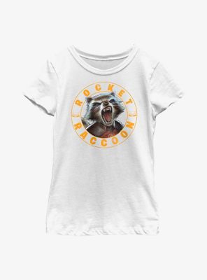 Marvel Guardians Of The Galaxy Rocket Raccoon Stamp Youth Girls T-Shirt