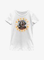 Marvel Guardians Of The Galaxy Rocket Raccoon Stamp Youth Girls T-Shirt