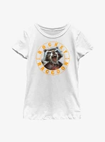 Marvel Guardians Of The Galaxy Rocket Raccoon Stamp Youth Girls T-Shirt