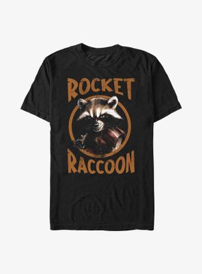Marvel Guardians Of The Galaxy Grunge Rocket Raccoon T-Shirt