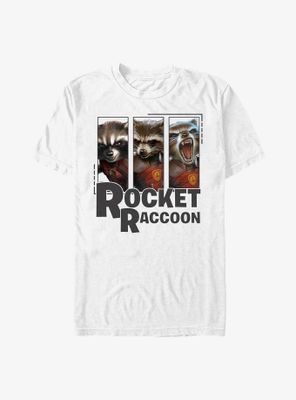 Marvel Guardians Of The Galaxy Rocket Raccoon Panels T-Shirt