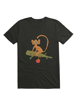 Kawaii Funny Monkey With Fruit T-Shirt