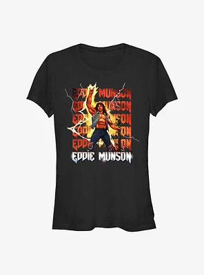 Stranger Things Eddie Munson Thunder Girls T-Shirt