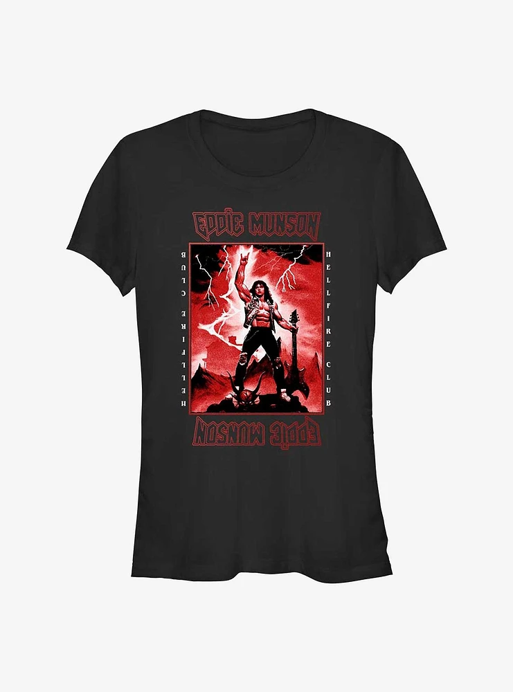 Stranger Things Power Of Eddie Munson Girls T-Shirt