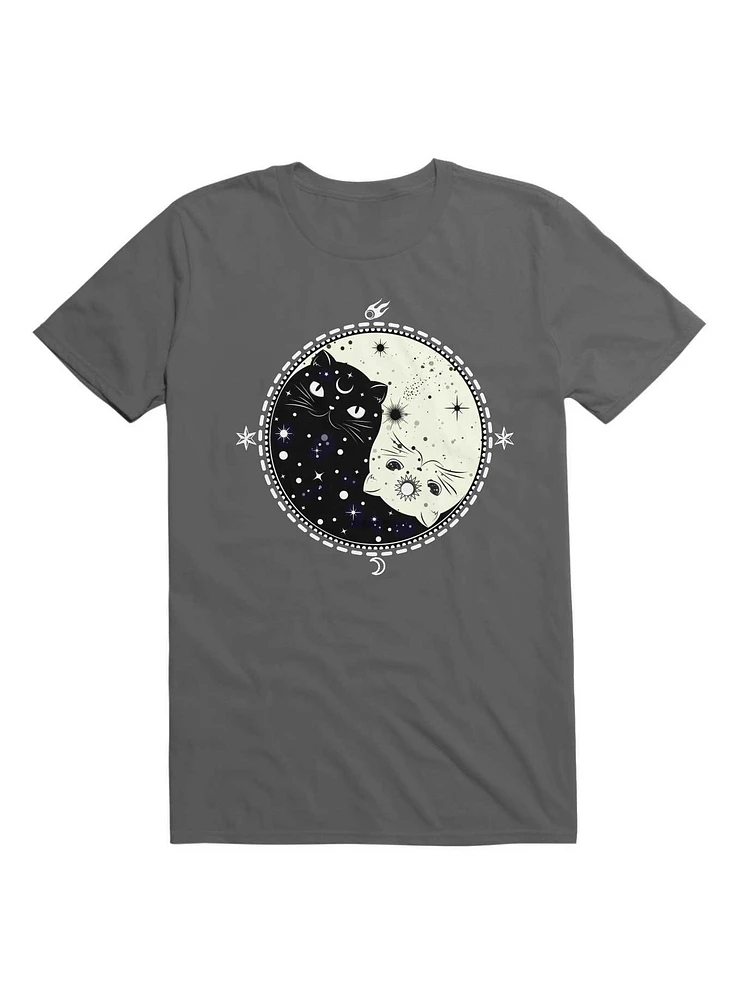 Kawaii Yin & Yang Kitty Universe T-Shirt