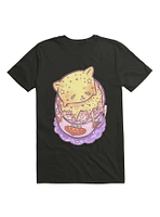 Kawaii Custard Cat On Top Of Strawberry Milk T-Shirt