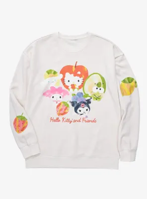 Sanrio Fruits Hello Kitty and Friends Group Portrait Crewneck - BoxLunch Exclusive