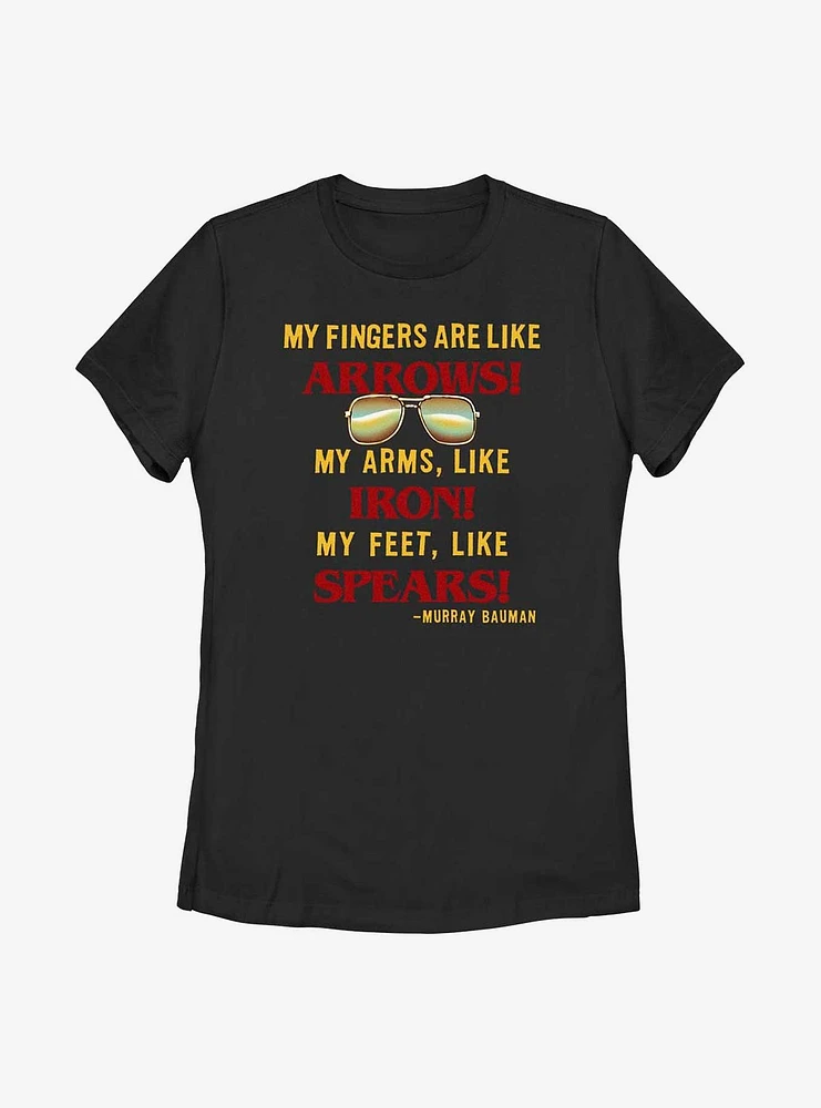 Stranger Things Murray Bauman Karate Quote Womens T-Shirt