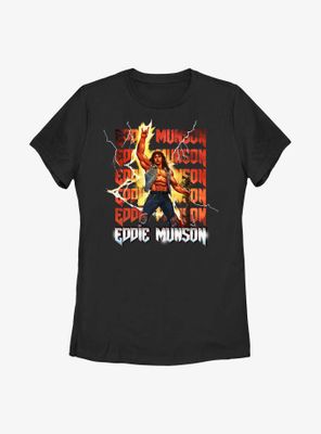 Stranger Things Eddie Munson Stack Womens T-Shirt