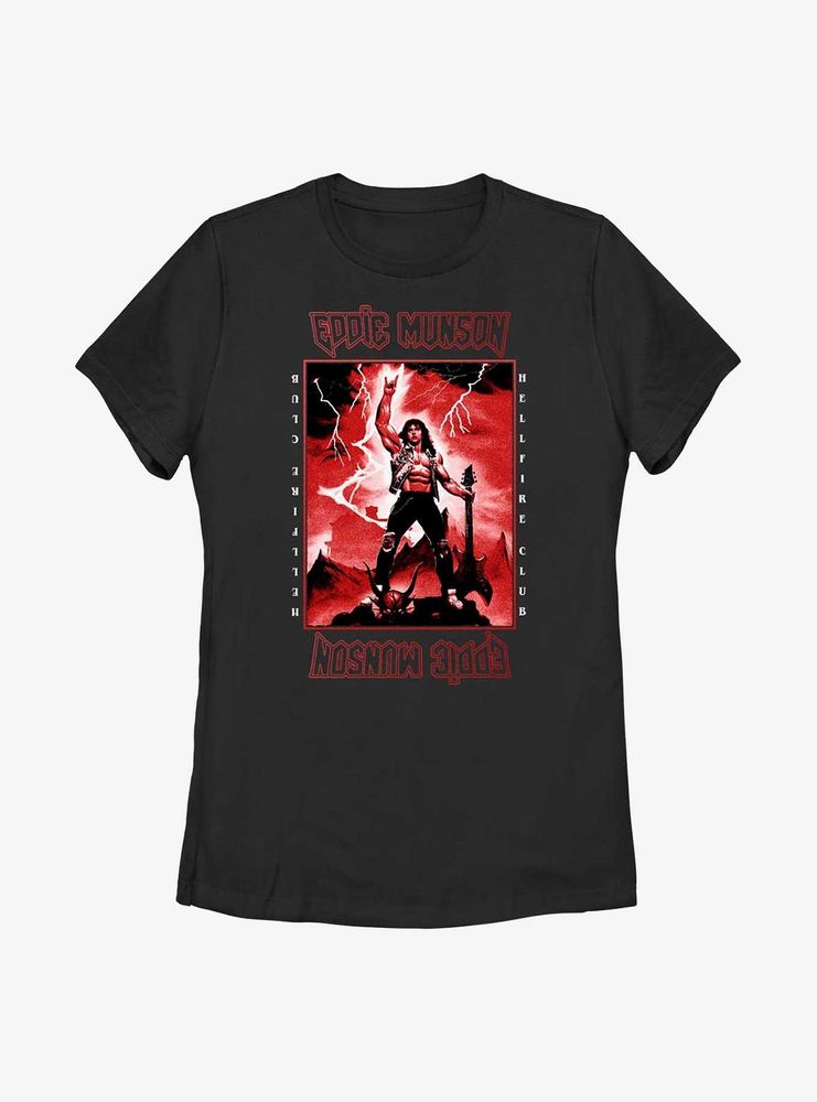 Stranger Things Power Of Eddie Munson Womens T-Shirt