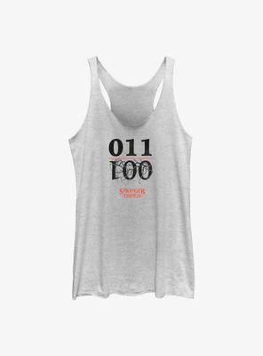 Stranger Things Eleven Upside Down One Subjects Womens Tank Top
