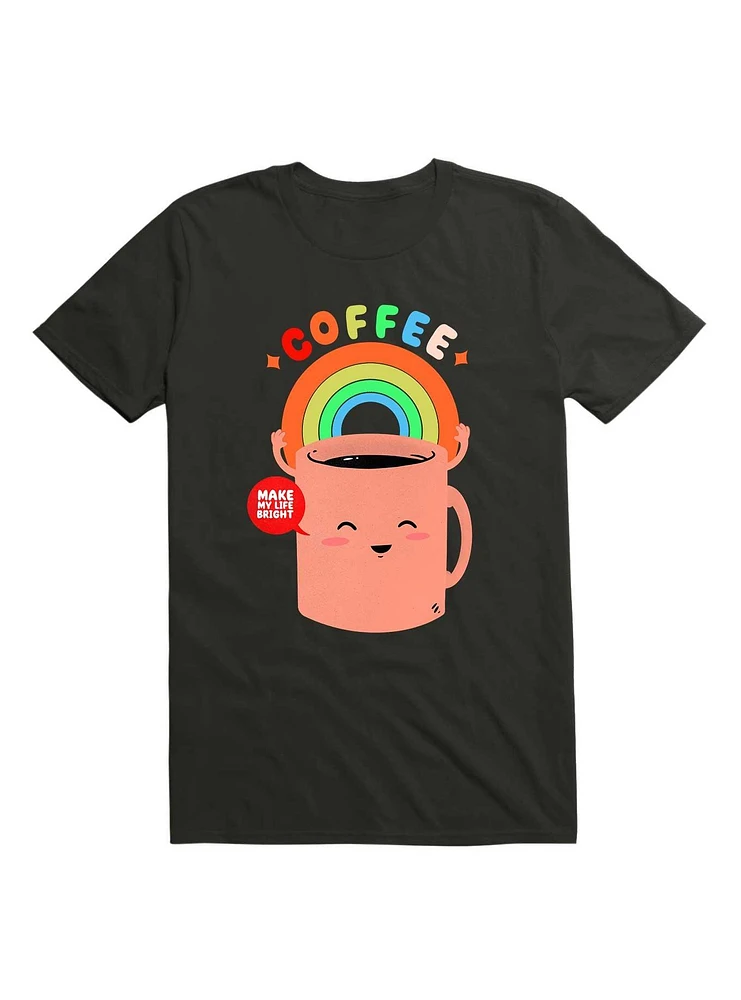 Kawaii Coffee Make My Life Bright T-Shirt