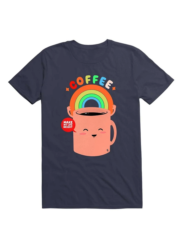 Kawaii Coffee Make My Life Bright T-Shirt