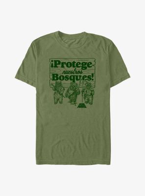 Star Wars Protege Nuestros Bosques Protect Our Forests T-Shirt