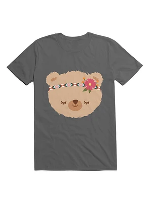 Kawaii Girly Hippie Bear T-Shirt