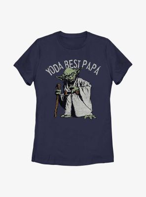 Star Wars Yoda Best Papa Womens T-Shirt