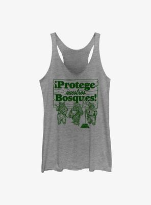 Star Wars Protege Nuestros Bosques Protect Our Forests Womens Tank Top