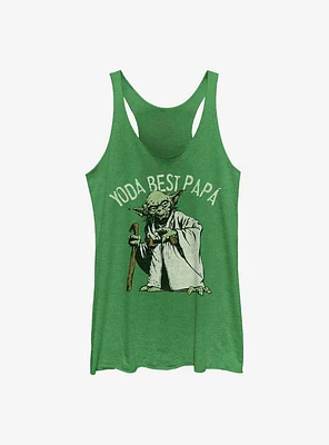 Star Wars Yoda Best Papa Womens Tank Top
