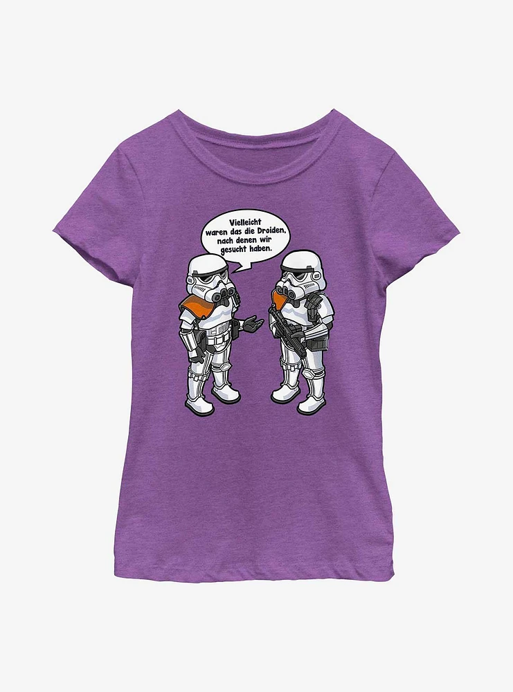 Star Wars Might Be The Droids We Were Looking For German Youth Girls T-Shirt