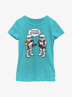 Star Wars Might Be The Droids We Were Looking For Spanish Youth Girls T-Shirt